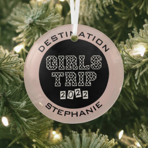 Mädelsreise 2022 Mädchen-Wochenende Urlaub Wochene Ornament Aus Glas