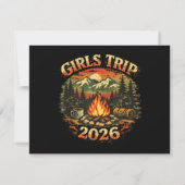 Mädelsreise 2026 Camping-Abenteuer Save The Date (Rückseite)