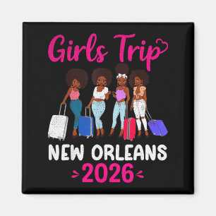 Mädelsreise New Orleans 2026 Squad passendes Outfi Magnet