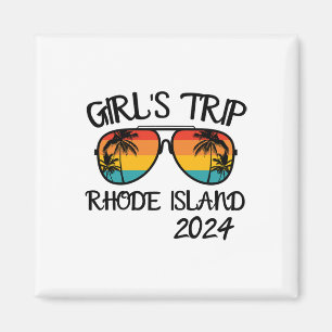 Mädelsreise Rhode Island Sommerferien Matching Magnet