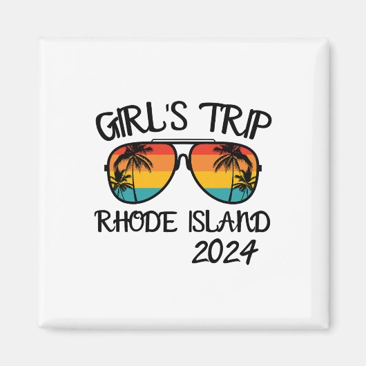 Mädelsreise Rhode Island Sommerferien Matching Magnet (Vorne)