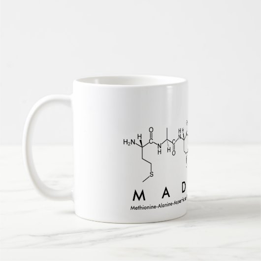 Madelyn Peptid-Namen-Tasse Kaffeetasse (Links)