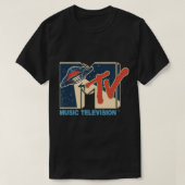 Mademark x MTV - MTV Logo Alien UFO Space Ship Tel T-Shirt (Design vorne)