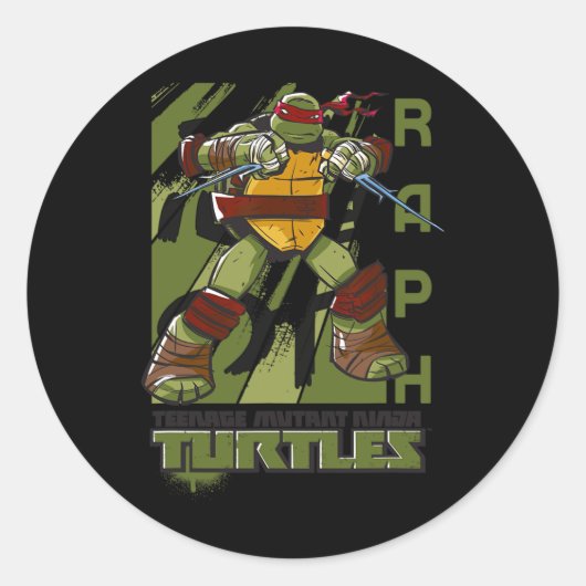 Mademark X - - Original Tmnt New Raphael  Runder Aufkleber (Vorderseite)