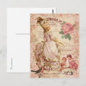 Mademoiselle Couture Postkarte (Vorne/Hinten)