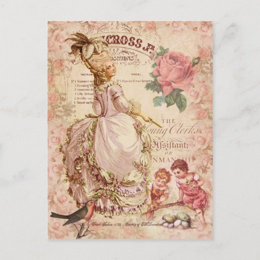 Mademoiselle Couture Postkarte (Vorderseite)