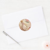 Mademoiselle Couture Runder Aufkleber (Umschlag)
