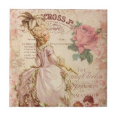 Mademoiselle-Couturen Fliese (Vorderseite)