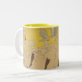 Mademoiselle Eglantine's Troupe - Toulouse-Lautrec Zweifarbige Tasse (Vorderseite Links)
