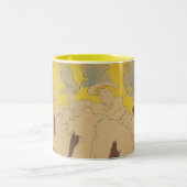 Mademoiselle Eglantine's Troupe - Toulouse-Lautrec Zweifarbige Tasse (Mittel)