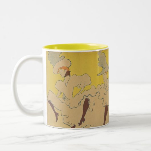 Mademoiselle Eglantine's Troupe - Toulouse-Lautrec Zweifarbige Tasse (Links)