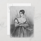Mademoiselle George, graviert von J. Champagne Postkarte (Vorne/Hinten)