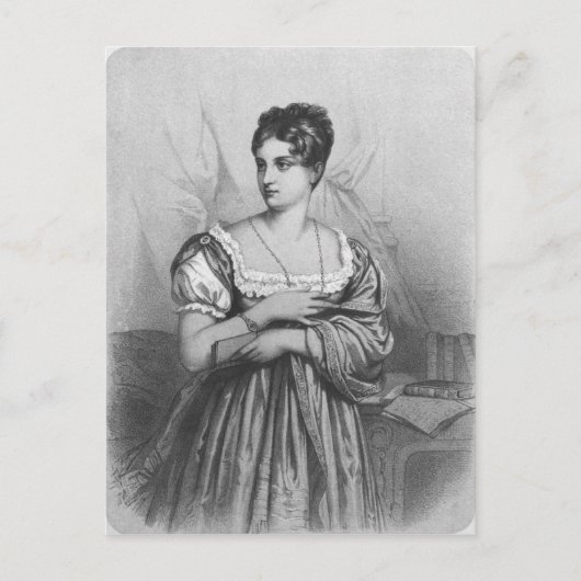 Mademoiselle George, graviert von J. Champagne Postkarte (Vorderseite)