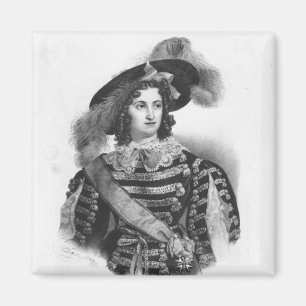 Mademoiselle George in der Rolle der Königin Magnet