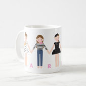 Mademoiselle in Paris Mug Kaffeetasse (Vorderseite Links)