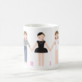 Mademoiselle in Paris Mug Kaffeetasse (Mittel)
