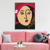 Mademoiselle Leinwanddruck (Insitu (Wohnzimmer))