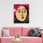 Mademoiselle Leinwanddruck (Insitu (Wohnzimmer))