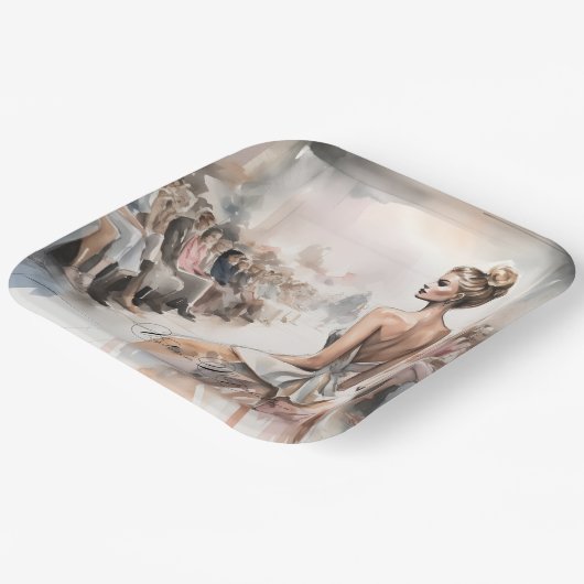 Mademoiselle Pappteller (Gewinkelt)