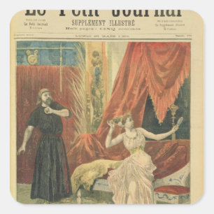 MademoiselleSibyl Sanderson und Monsieur Jean Quadratischer Aufkleber