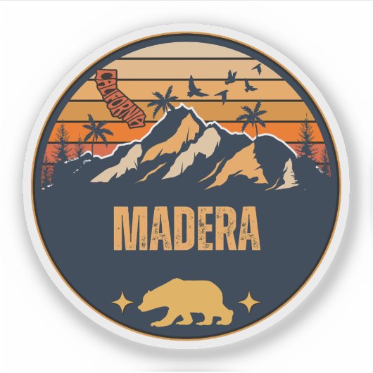 Madera, Kalifornien Aufkleber (Vorderseite)