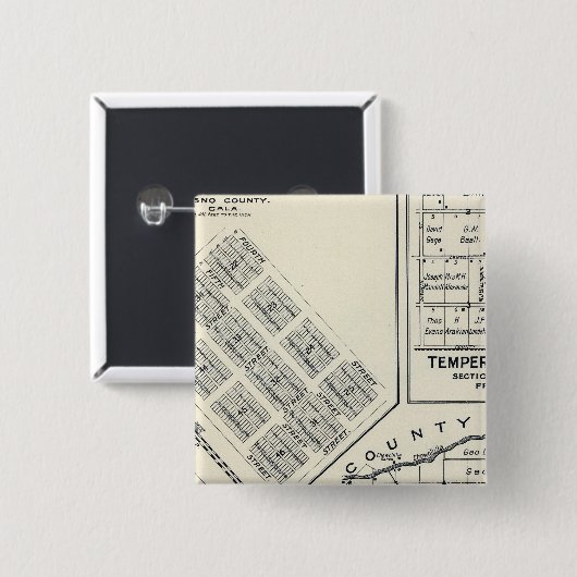 Madera Landkreis, Kalifornien 3 Button (Vorne & Hinten)