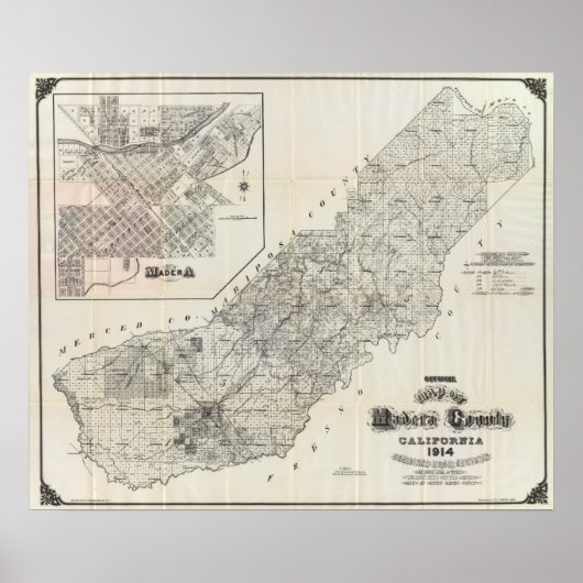 Madera Landkreis, Kalifornien 4 Poster (Vorne)