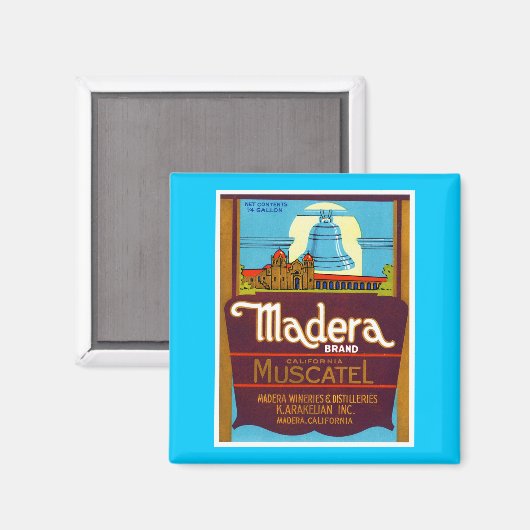 Madera Muscatel Magnet (Vorderseite/Rückseite)
