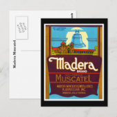 Madera Muscatel Postkarte (Vorne/Hinten)
