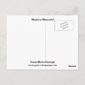 Madera Muscatel Postkarte (Rückseite)
