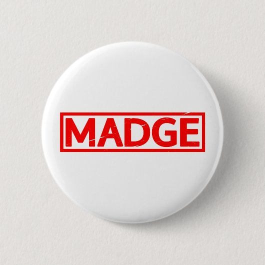 Madge Briefmarke Button (Vorderseite)