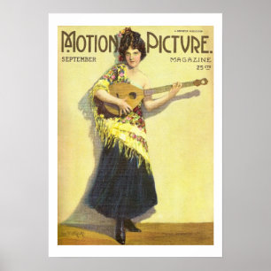 Madge Kennedy Vintag 1920 Movie Magazine Print Poster