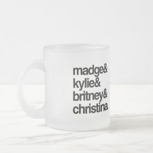 Madge Kylie Britney und Christina Mattglastasse