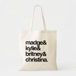 Madge Kylie Britney und Christina Tragetasche