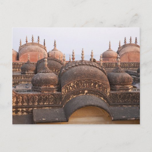 Madhavendra Palace bei Sonnenuntergang, Jaipur Postkarte (Vorderseite)