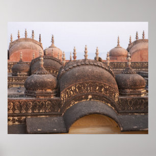 Madhavendra-Palast bei Sonnenuntergang, Jaipur Poster