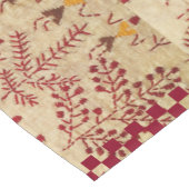 Madhubani-Stildruck auf Seidenstruktur Kurzer Tischläufer (Ecke)