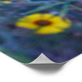 Madia-Blume im Sequoia-Nationalpark Poster (Ecke)