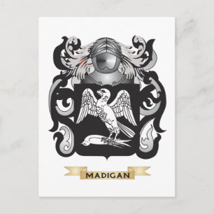 Madigan Coat of Arms (Familienwappen) Postkarte