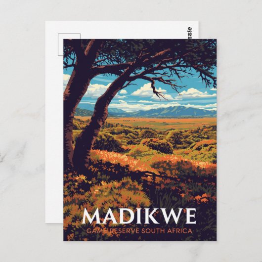 Madikwe Reserve South Africa Postkarte (Vorne/Hinten)