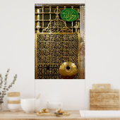 Madinah oder Medina Prophet Mohammed Moschee PBUH Poster (Küche)