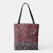 Madinah-Rot-Vintage-Teppichdruck Tasche (Rückseite)