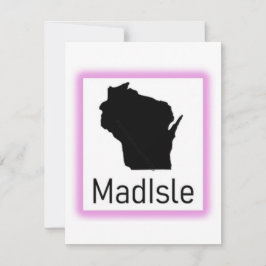 MadIsle Lila 2025 Notecard Mitteilungskarte