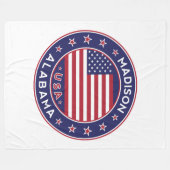 Madison, Alabama Fleecedecke (Vorderseite (Horizontal))