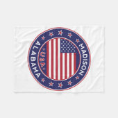 Madison, Alabama Fleecedecke (Vorderseite (Horizontal))