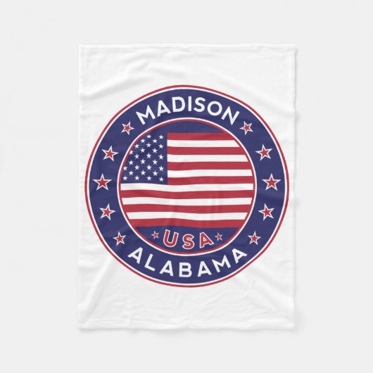 Madison, Alabama Fleecedecke (Vorderseite)