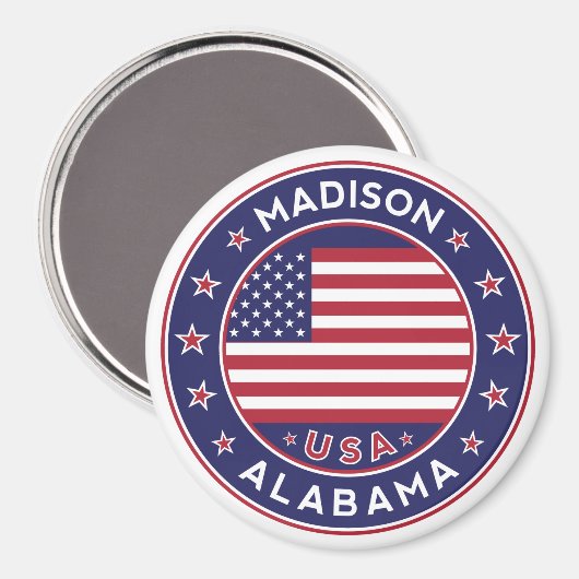 Madison, Alabama Magnet (Vorderseite/Rückseite)