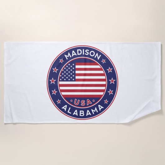 Madison, Alabama Strandtuch (Vorderseite)