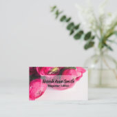 Madison Beruflich Floral Business Card Visitenkarte (Stehend Vorderseite)