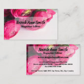 Madison Beruflich Floral Business Card Visitenkarte (Vorne/Hinten)
